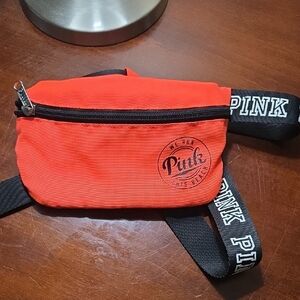3/$10 PINK Victoria's Secret Bright Coral Fanny Pack